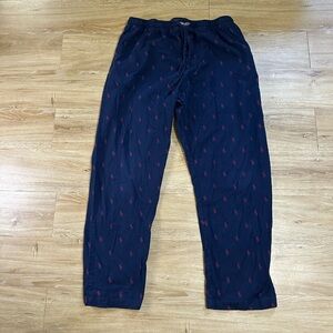 Polo Ralph Lauren Mens XL BLUE red All Over Pony pajama pants sleepwear logo